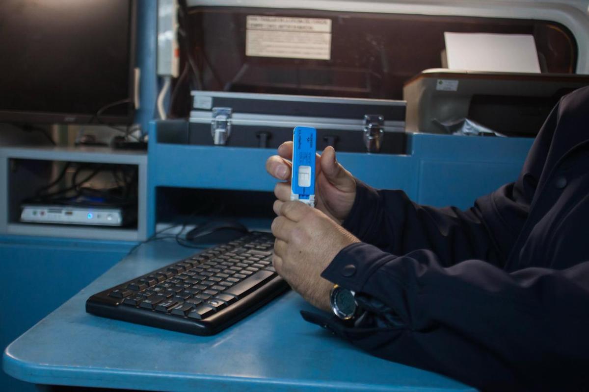 Imagen de archivo de un detector de drogas.