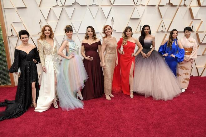 Gisela junto a otras cantantes en los Oscar 2020