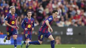 Gavi, en el partido de su reaparición frente al Sevilla