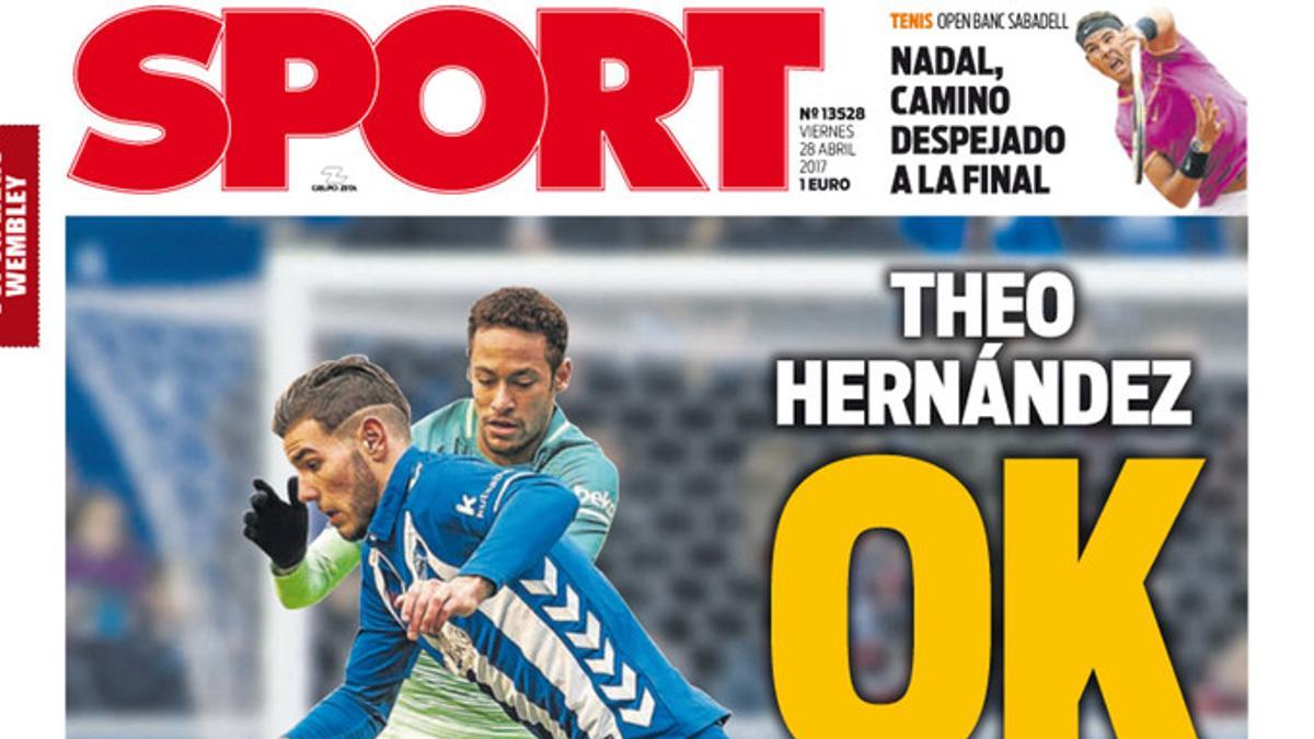 La portada de SPORT de hoy