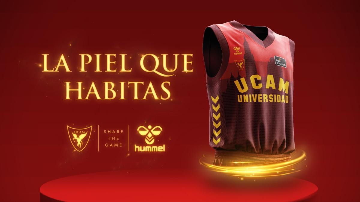 La edición especial de la camiseta que el UCAM Murcia CB lucirá en la Copa del Rey de Granada.