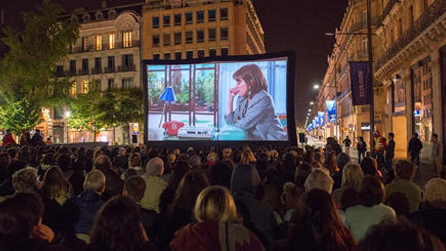 Projecció d´un filme a l´edició de 2015 de Cinespaña.