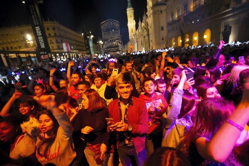 El espectáculo de Máxima FM en la Plaza del Pilar