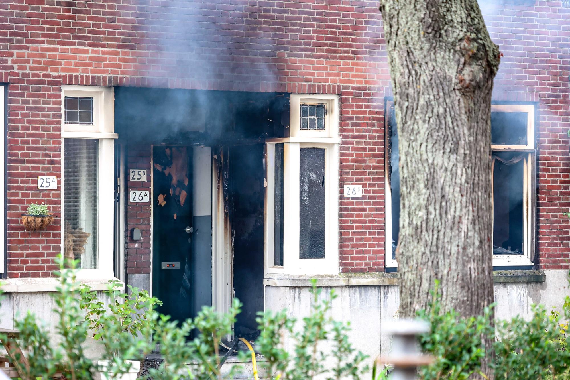 Fire breaks out in a building in Rotterdam
