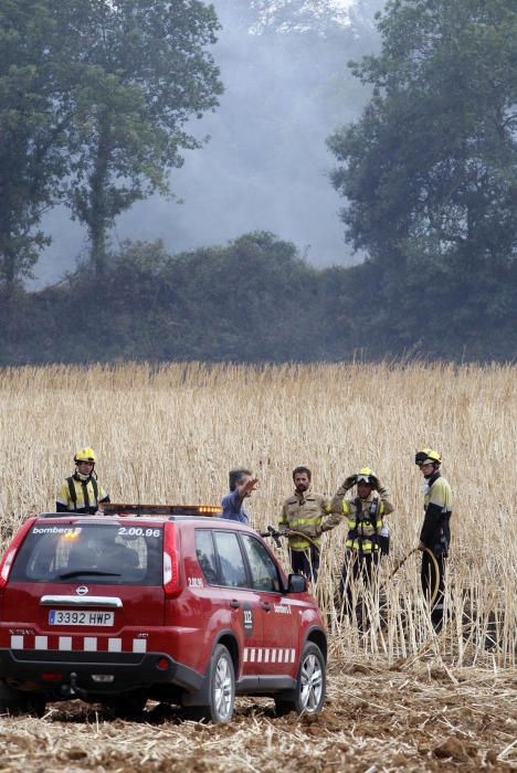 Incendi entre Cruïlles i Monells