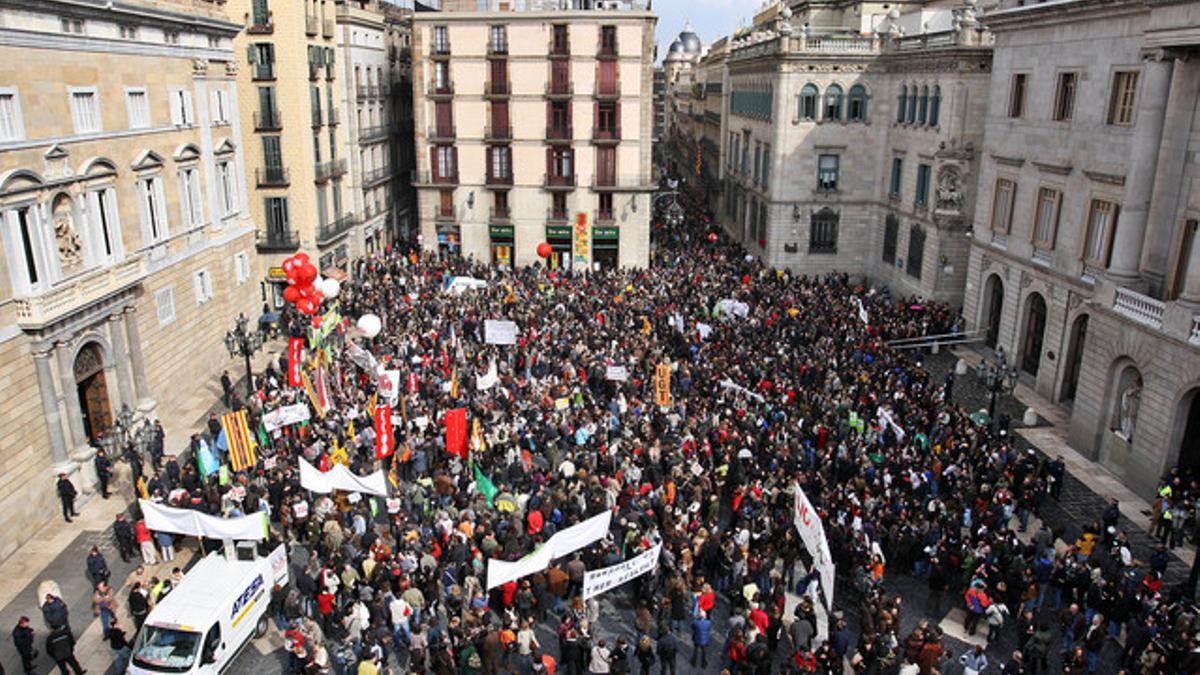 Manifestación de profesores