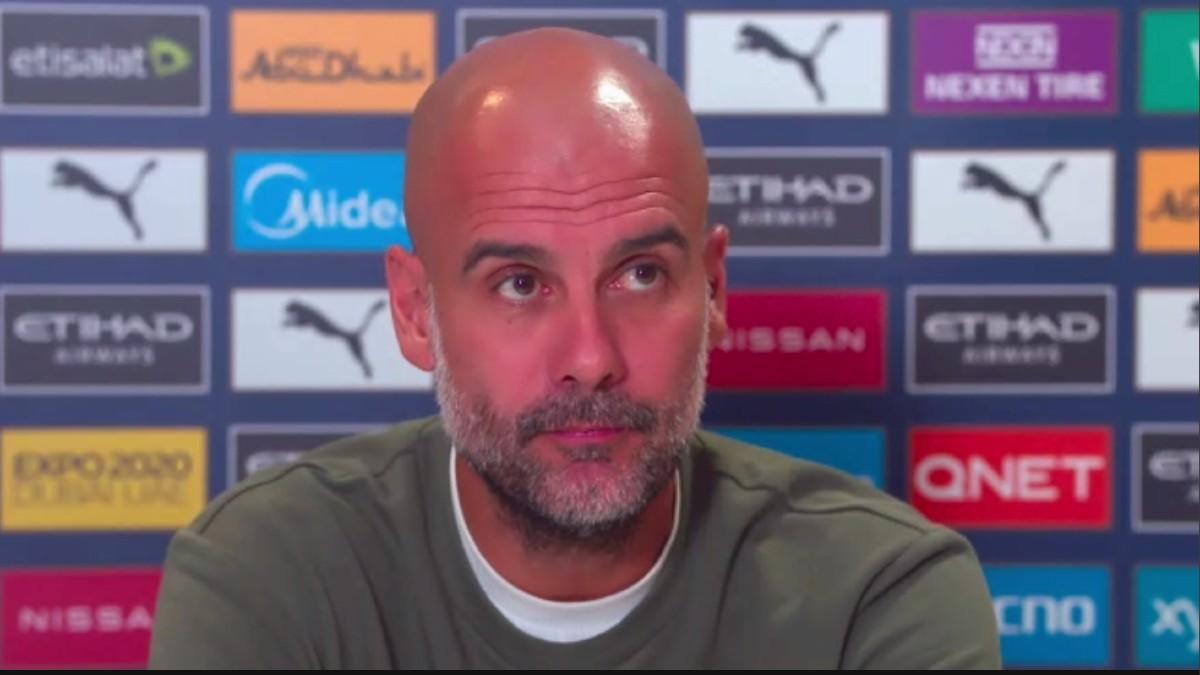 Guardiola en rueda de prensa