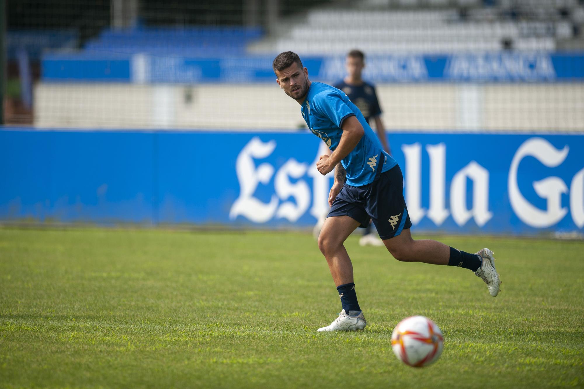 Héctor y Granero, al margen en el primer entrenamiento de la pretemporada del Dépor 2022-23