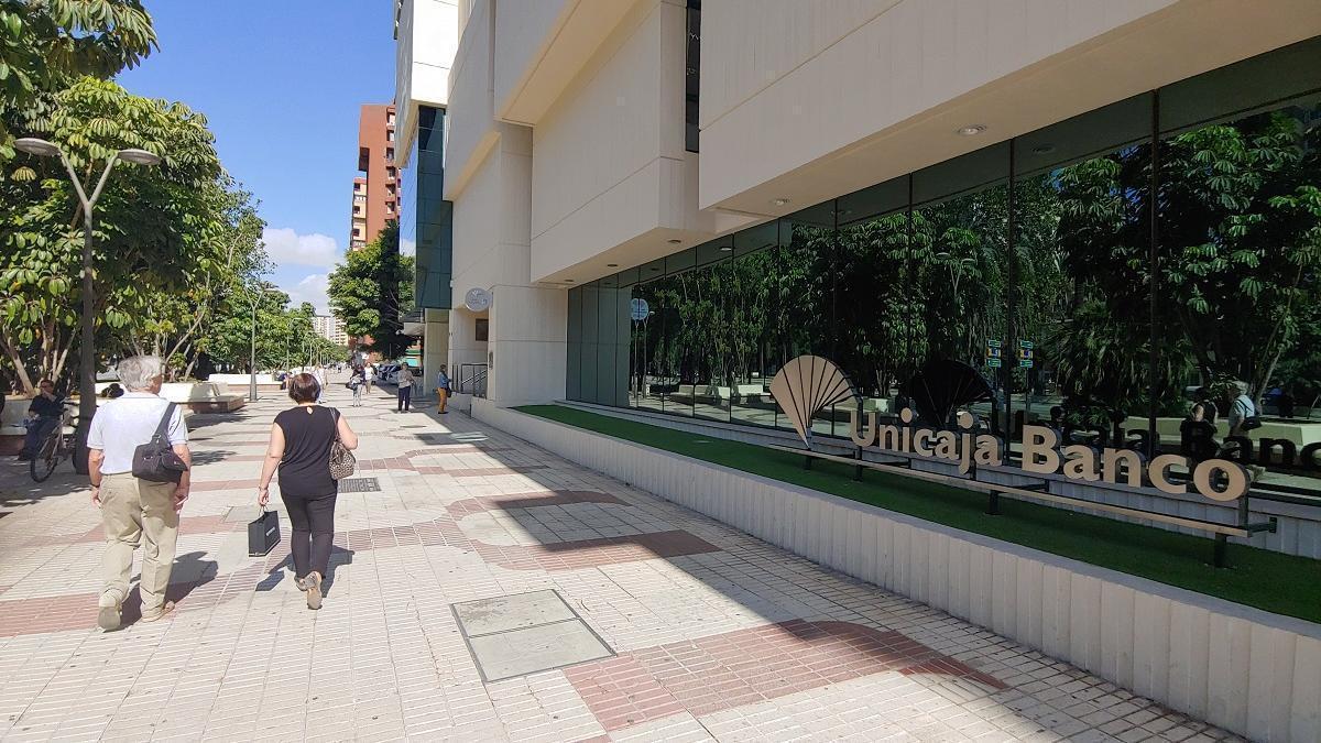 La sede de Unicaja en Málaga.