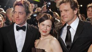  Hugh Grant, Renee Zellweger y Colin Firth en 2004, en un estreno de Bridget Jones. 