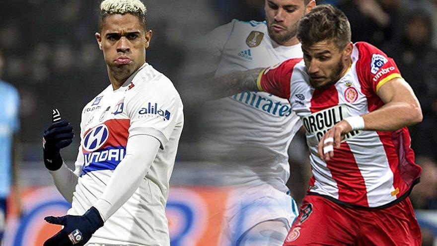 Mariano Díaz y Portu, dos jugadores a los que el Sevilla espera incorporar antes del cierre del mercado de fichajes. / Efe