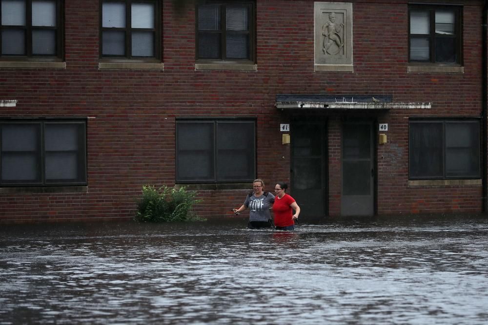 Inundaciones en la costa este de EE UU tras la llegada del huracán Florence