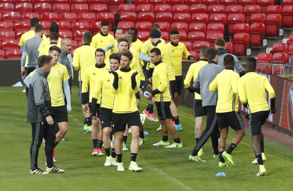 El Celta y su afición ya conocen Old Trafford