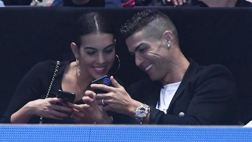 Cristiano Ronaldo y su pareja Georgina Rodríguez.