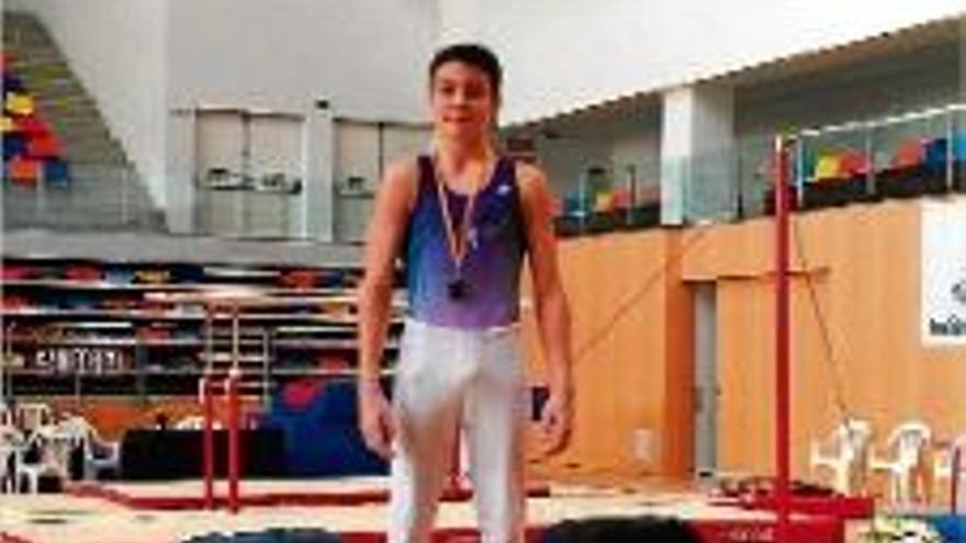 Set medalles per als gimnastes masculins del Salt GC a Vic