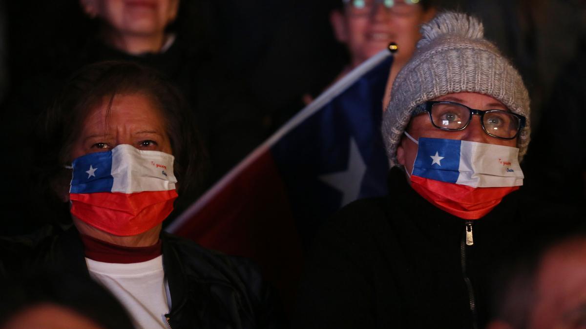 Cierre de campaña de los simpatizantes del &quot;Rechazo&quot; al referendo constitucional de Chile