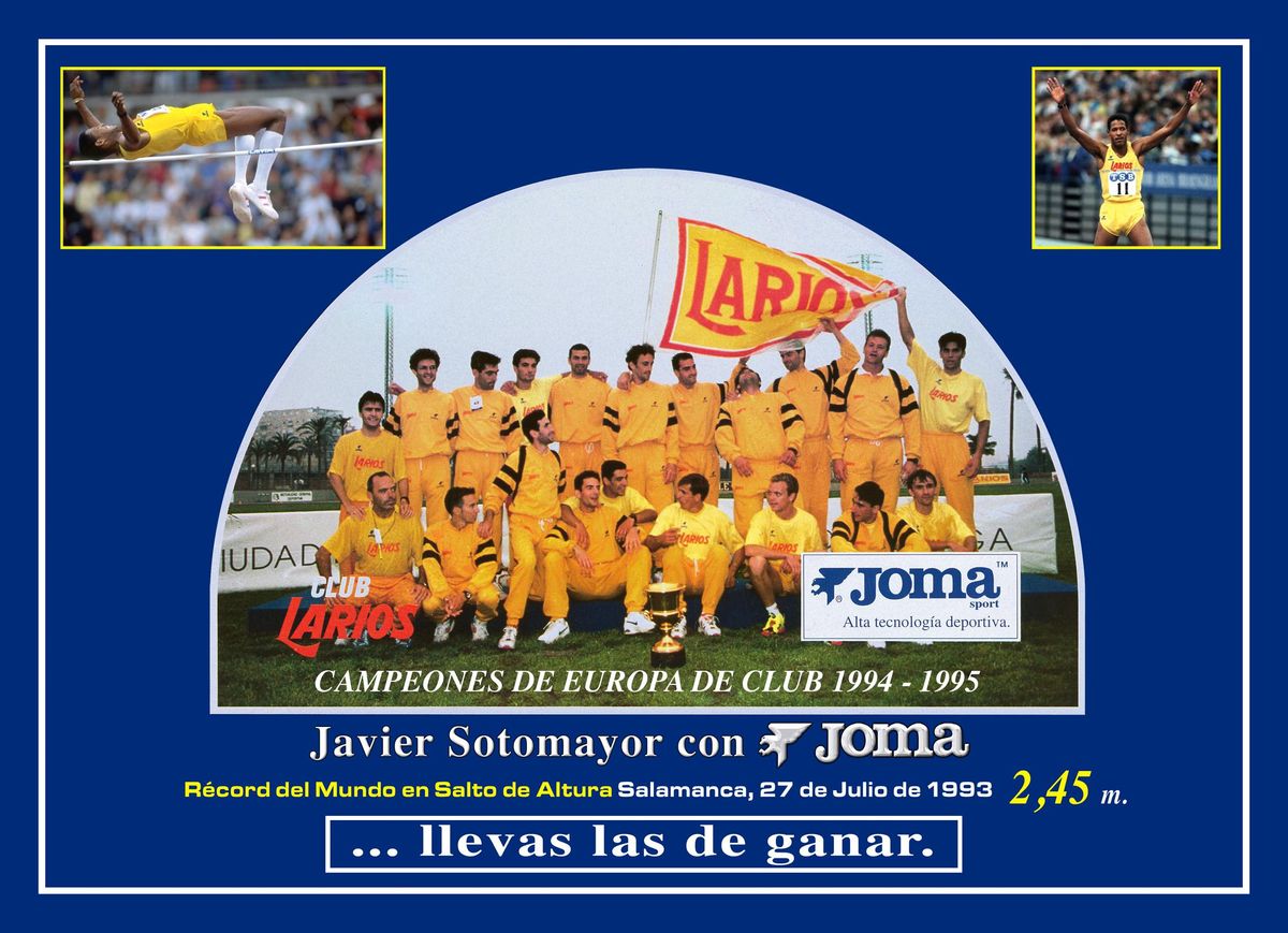 El histórico patrocinio de Joma del Larios, equipo mítico de atletismo.