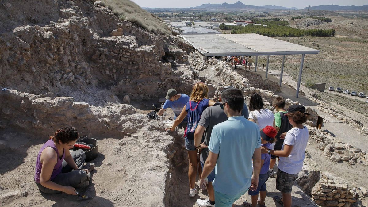 Un yacimiento arqueológico de Villena, en imagen de archivo