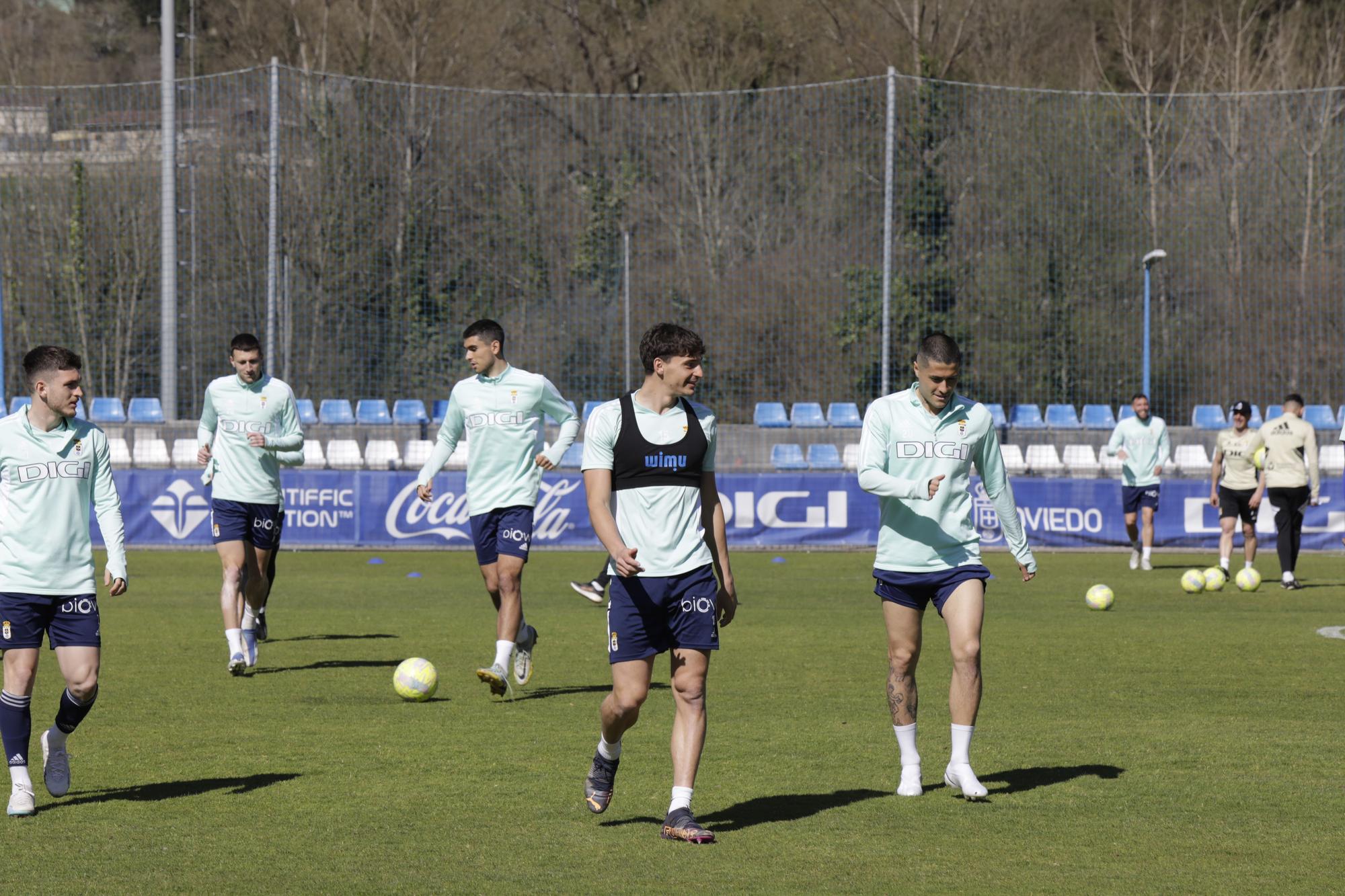 EN IMÁGENES: el entrenamiento del Oviedo