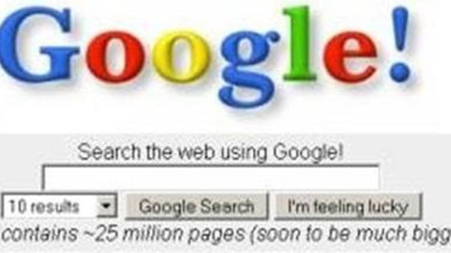 Así era Google en el año 1997.