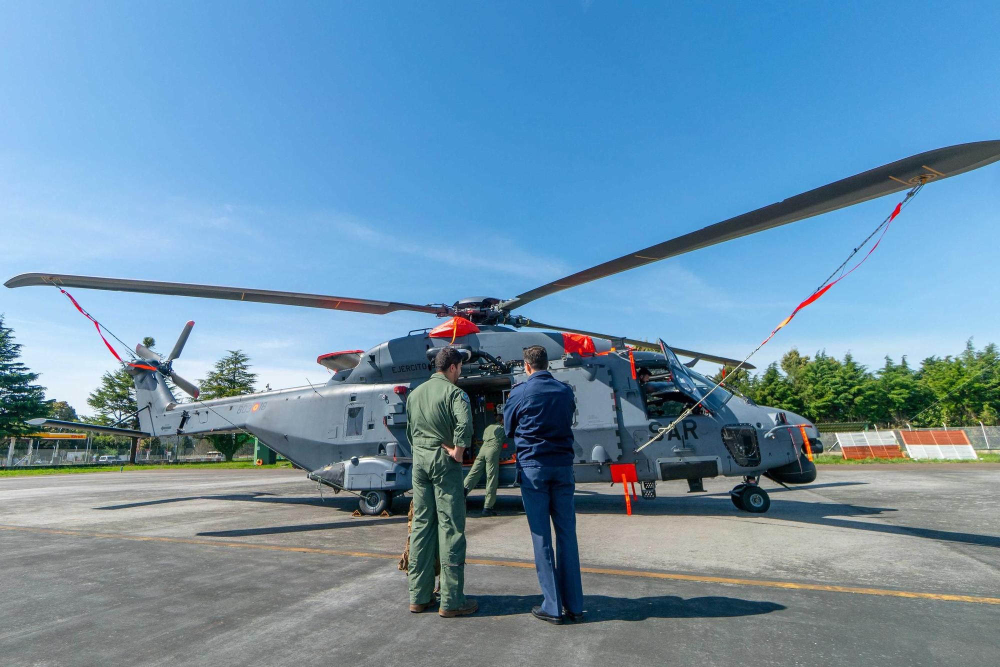 Aeródromo militar de Santiago. Visita a medios aéreos y terrestres en el marco del ejercicio Madrisar Samar 25
