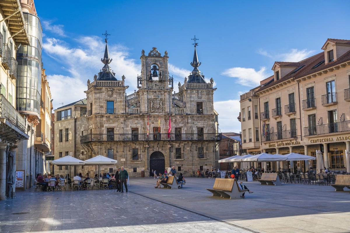 Plaza del Ayuntamiento de Astorga, León