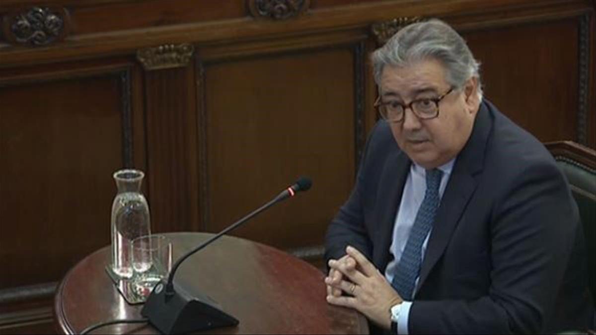 El exministro del Interior, Juan Ignacio Zoido, en el juicio del 'procés'.