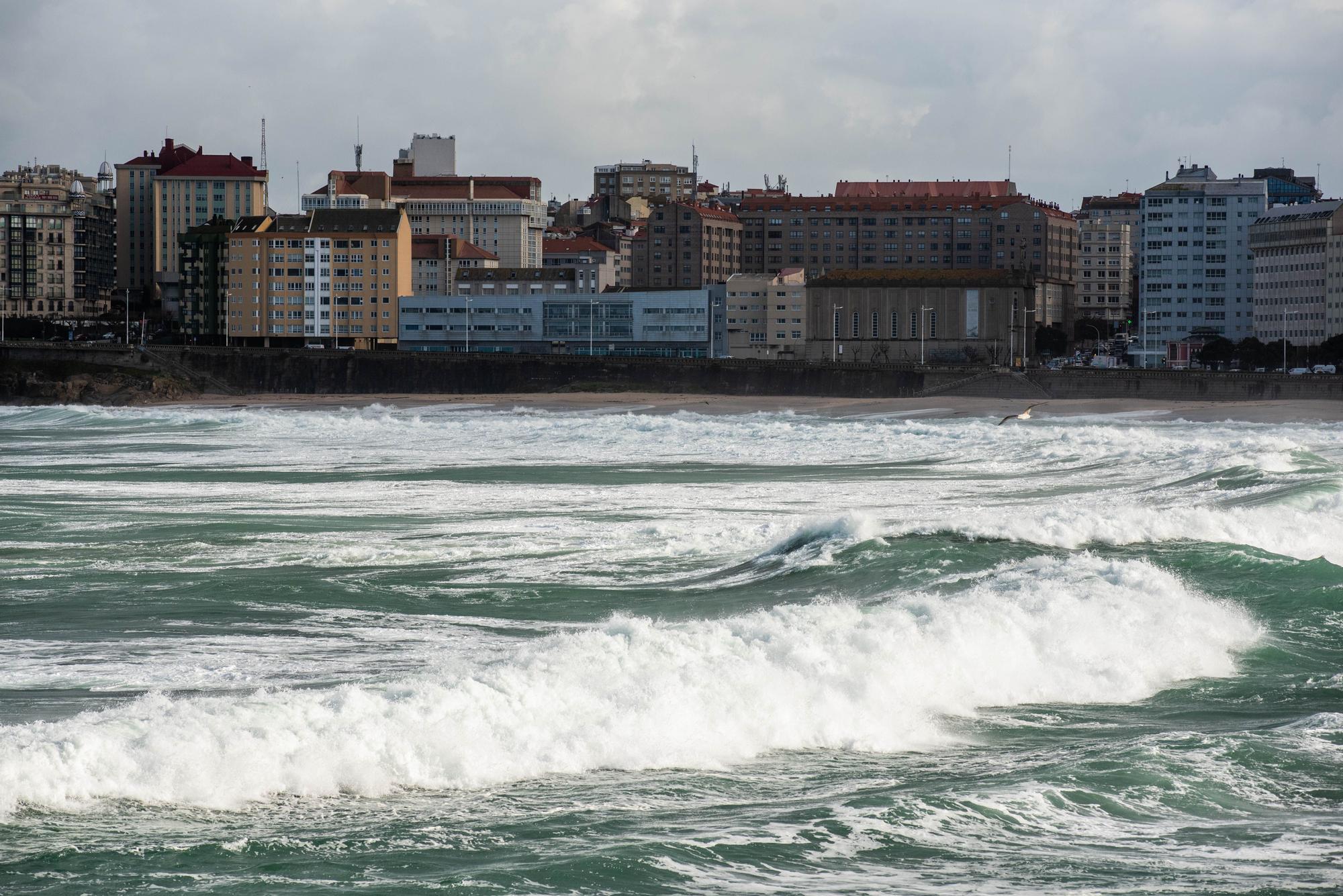 Tres días en alerta por temporal en A Coruña