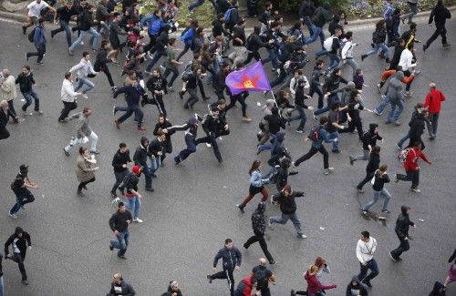 Protesta de "asedio" al Congreso de los Diputados organizada por la Plataforma en Pie