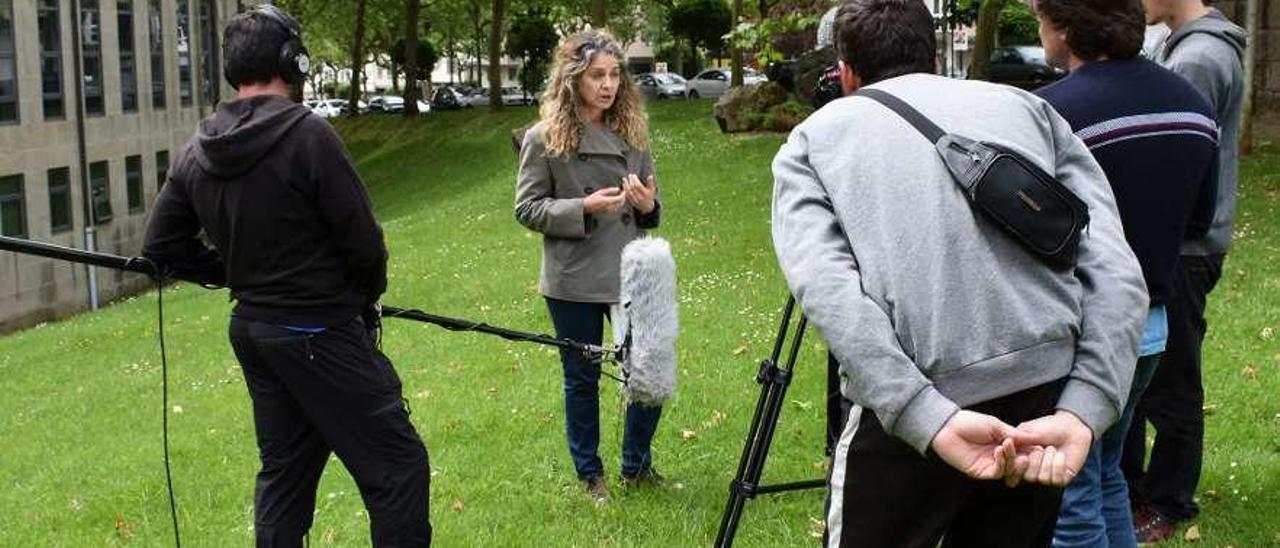 La fiscal del TSXG, Pilar Fernández, es una de las personas entrevistadas en el documental. // CIM Bueu