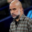 Pep Guardiola, durante el partido ante el Real Madrid en el Etihad Stadium