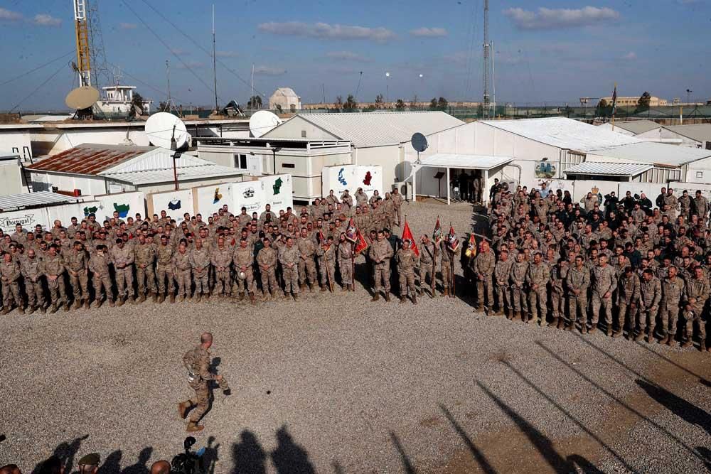 El Rey con las tropas cordobesas en Irak