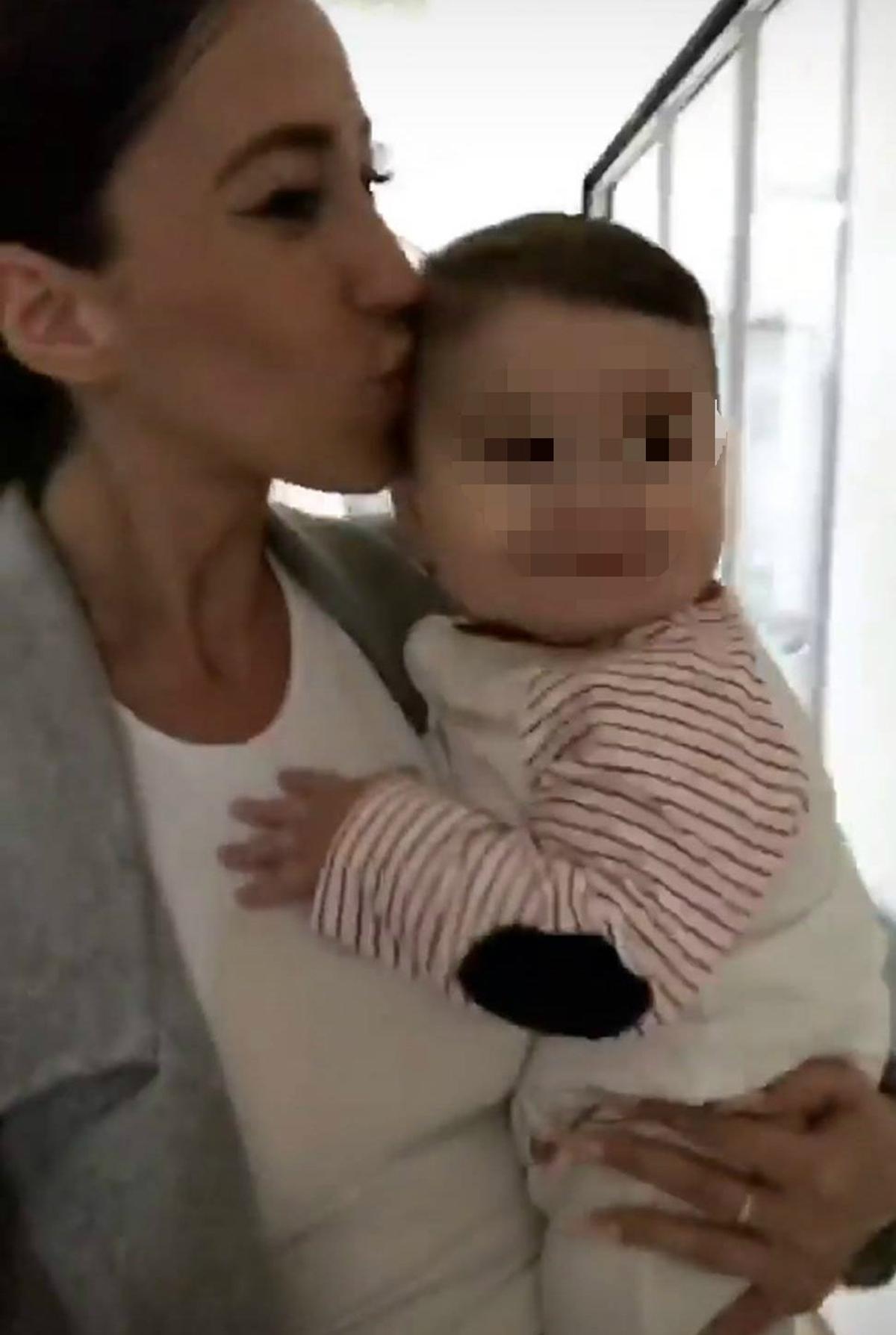 Aurah Ruiz y su hijo Nyan