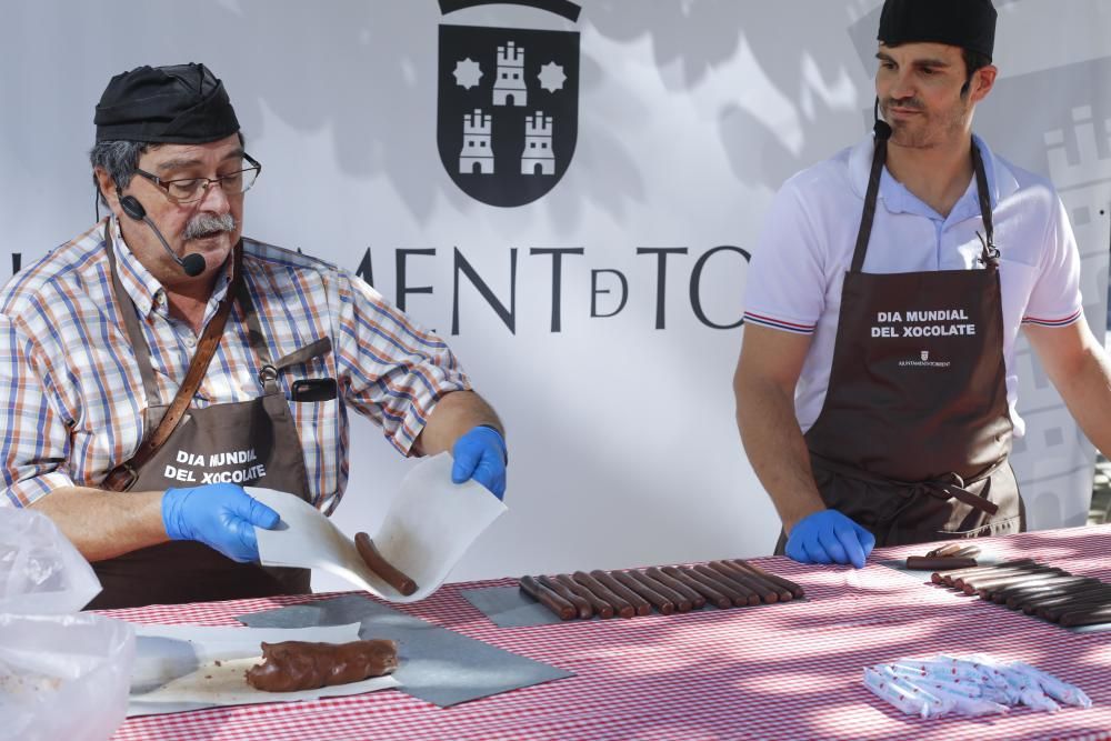 Exhibición de elaboración de chocolate en Torrent