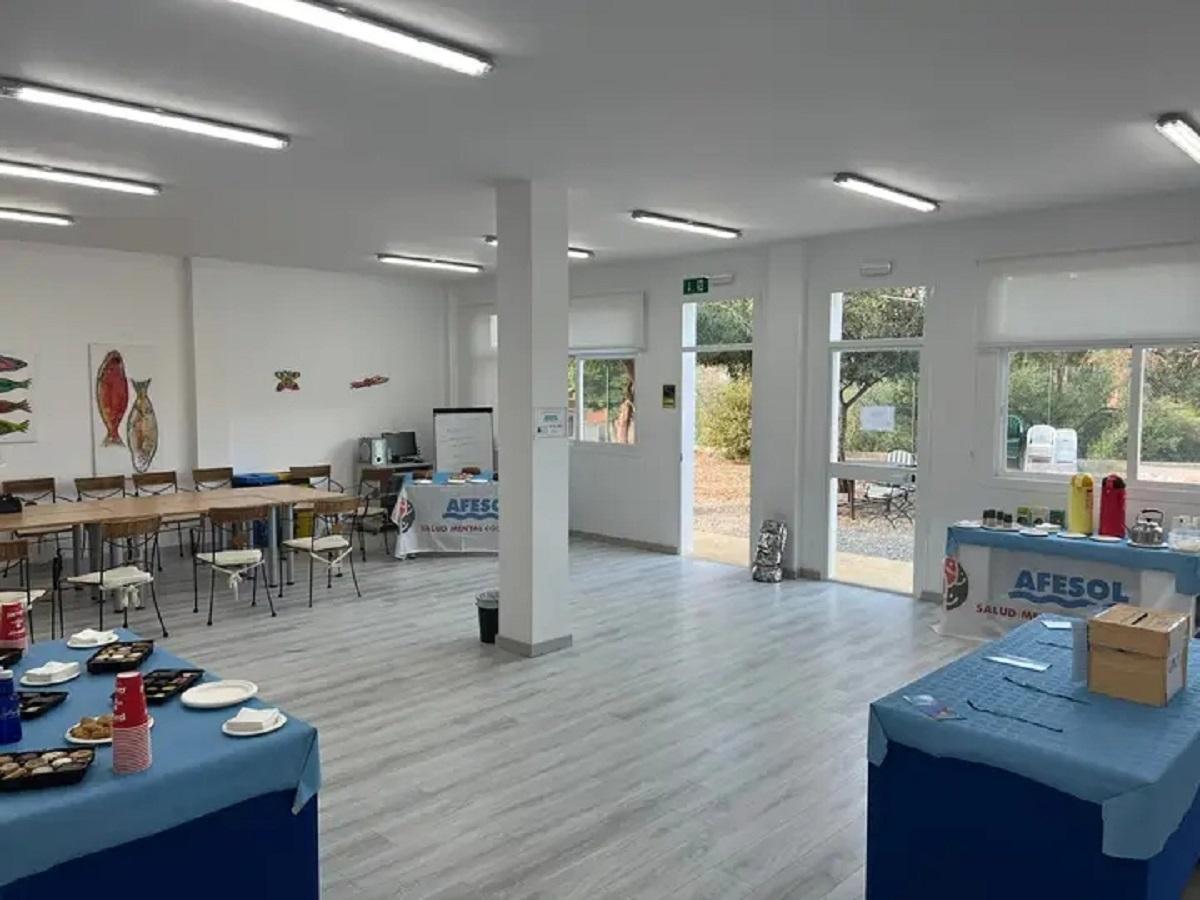 Interior de la nueva sede de Afesol en Estepona.