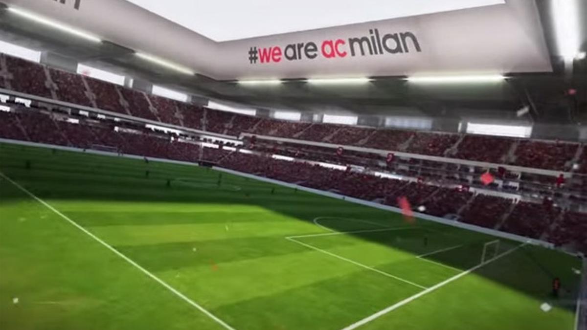 El Milan presentó su nuevo terreno de juego