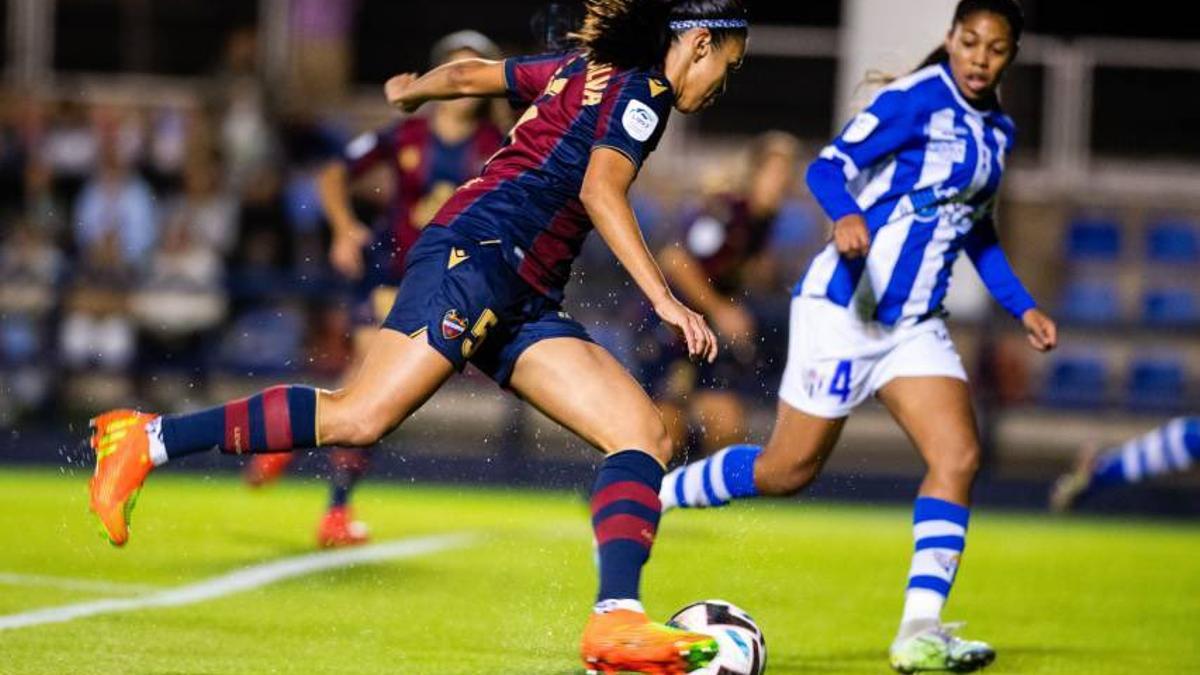 Antonia Silva, durante el partido contra el Sporting Huelva