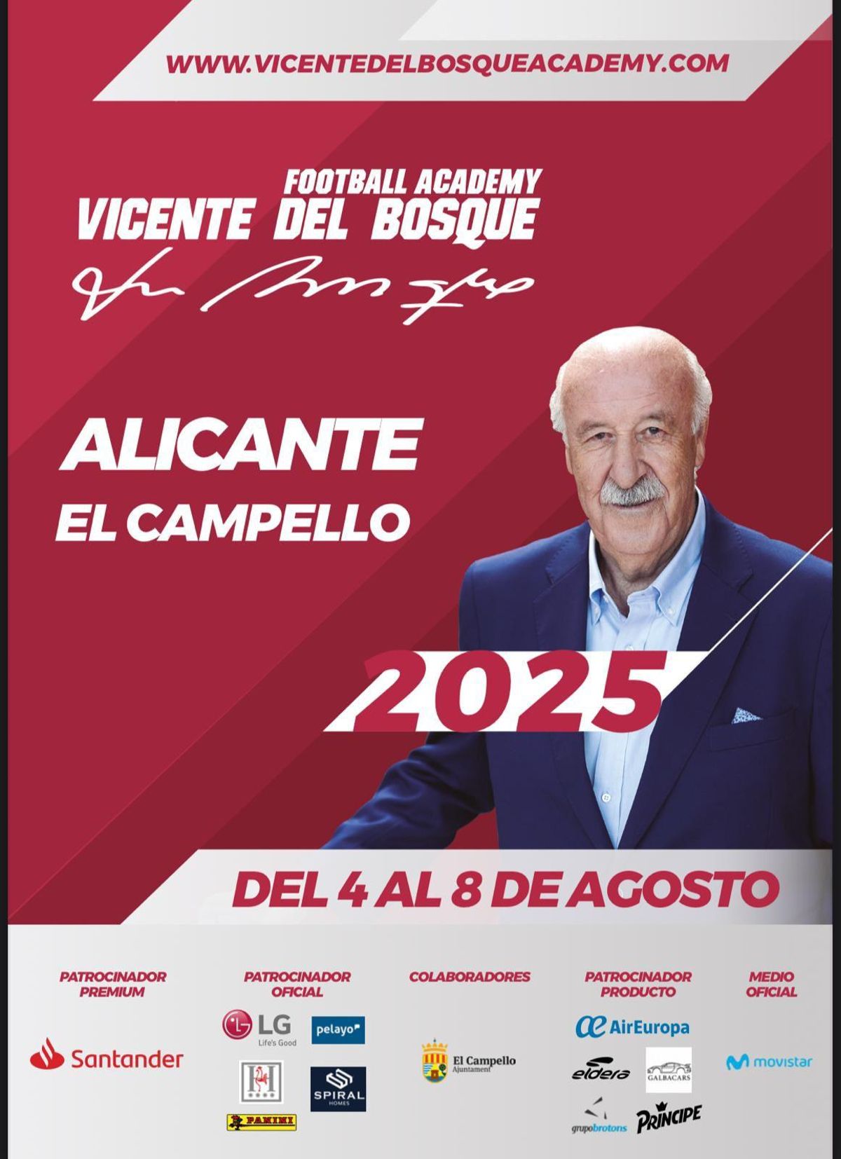 Cartel promocional del campamento.