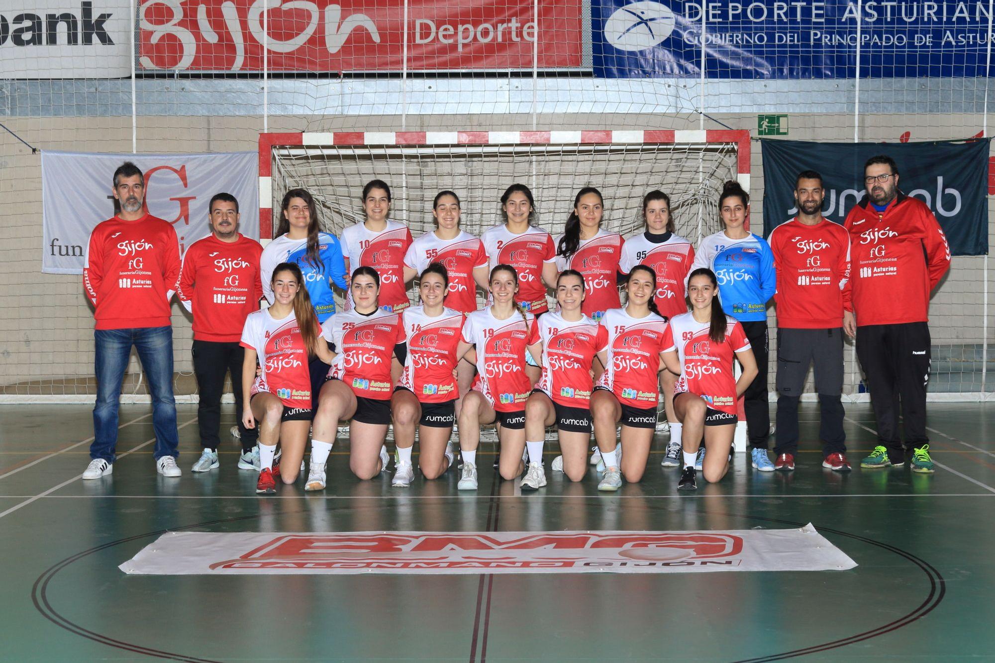 Estos son los equipos del Balonmano Gijón