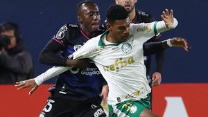 Luis Guilherme, del Palmeiras, en su último partido de la Copa Libertadores