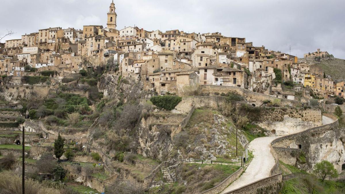 Panorámica del casco histórico de Bocairent.