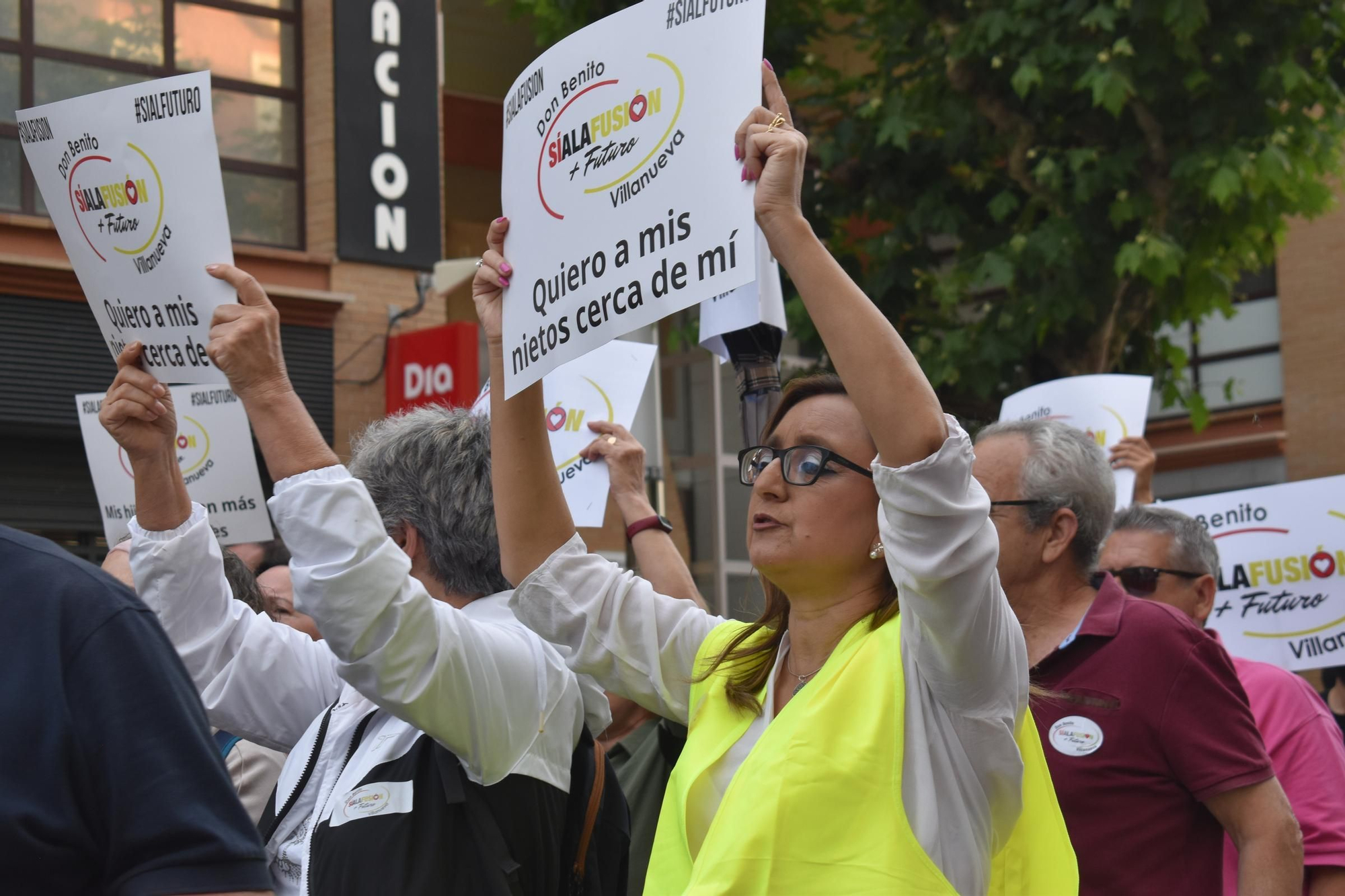 Manifestación en Don Benito por la fusión con Villanueva