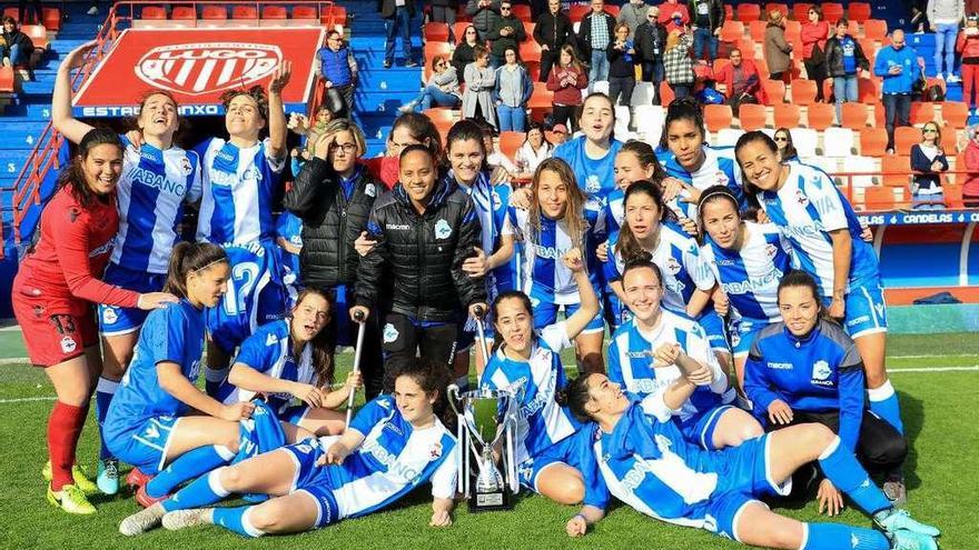 El Deportivo femenino gana la Copa Galicia tras golear al Matamá