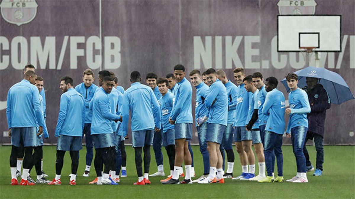 Luis Suárez, baja en el último entrenamiento antes del partido ante el Celta