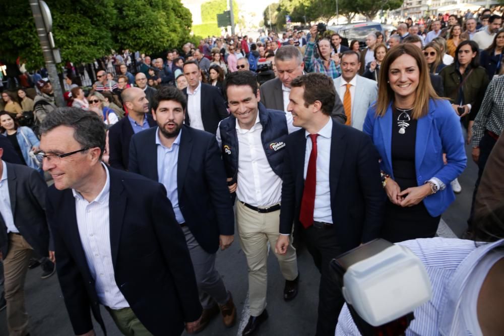 Pablo Casado visita Murcia un día antes del cierre de campaña