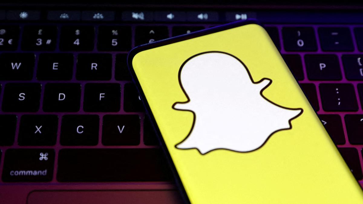 El logo de la red social Snapchat.
