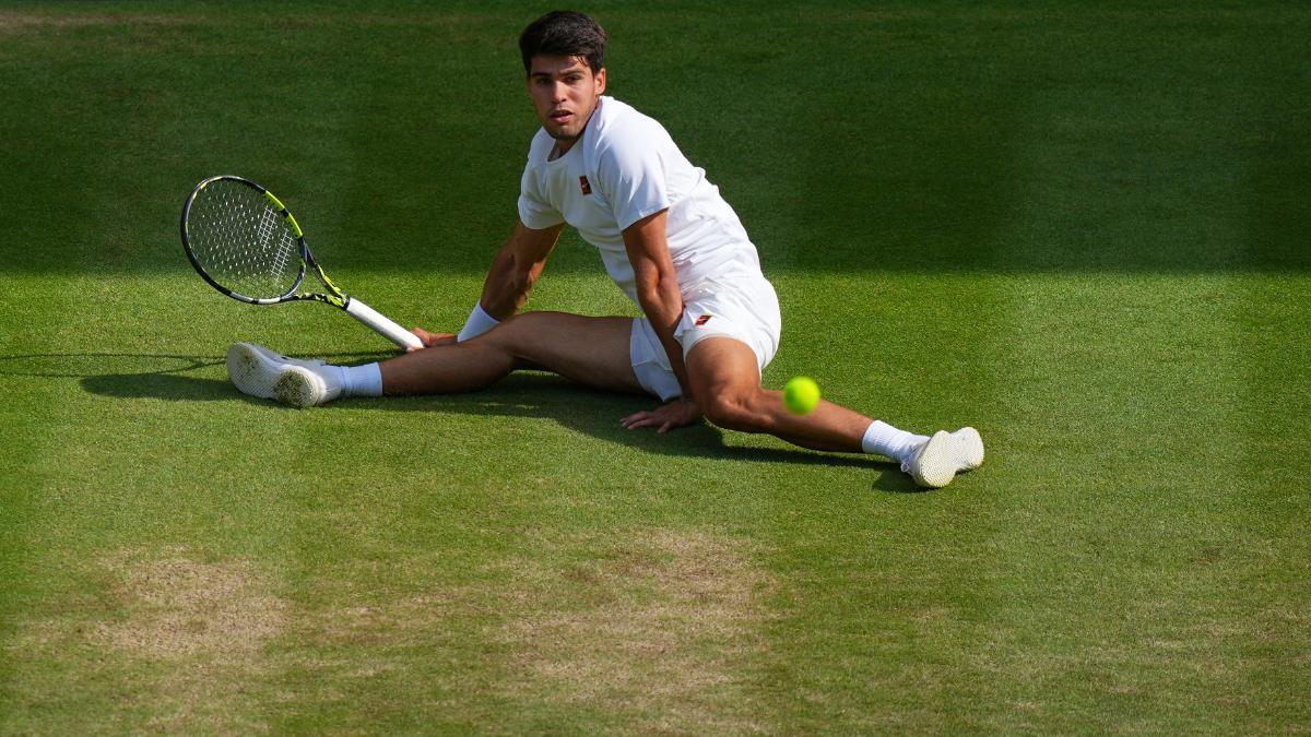 Alcaraz no pudo responder la derecha de Sinner