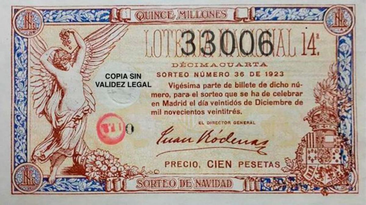 La Lotería del millón  (Navidad de 1923)