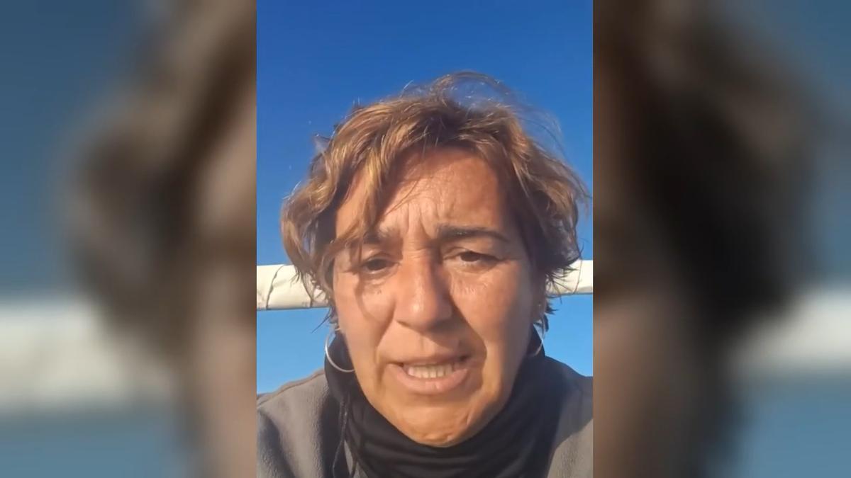 La exalcaldesa de Montcada i Reixac, Laura Campos, explica que está "fuera de peligro" después de escapar de la intercepción de la Flotilla Global Sumud