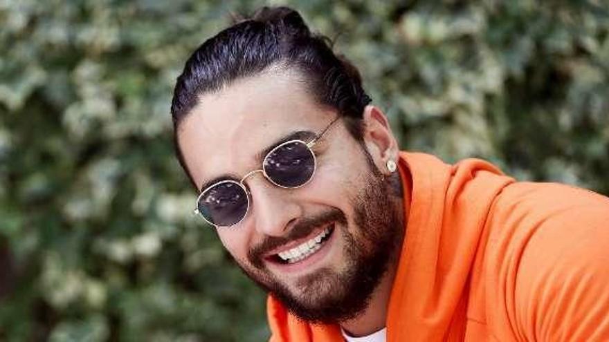 El cantante Maluma, ayer.